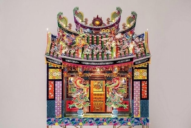 Taiwanese Folk Art Paper Funeral Offerings on Display in France